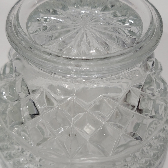 Vintage Glass Candy Dish with Lid - Picture 7 of 11
